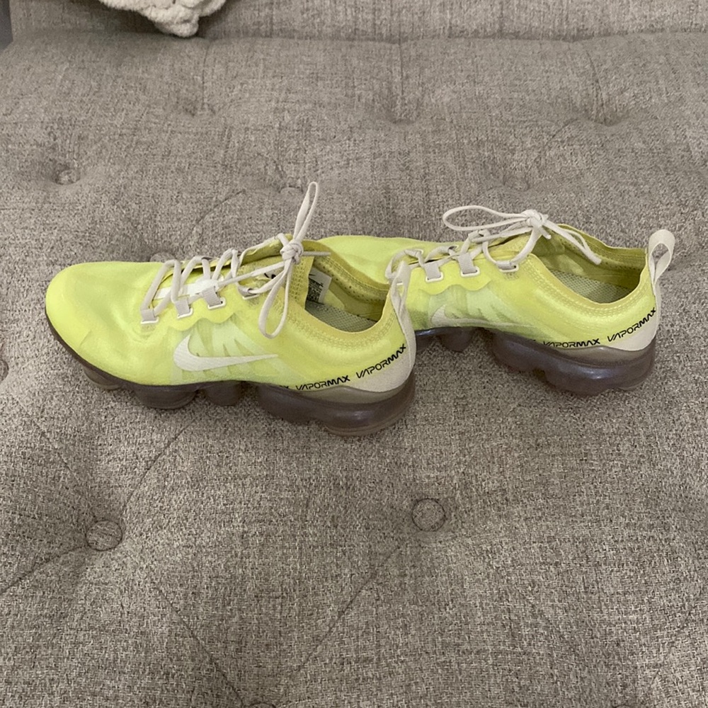 Nike Vapormax fluorescent yellow sneakers